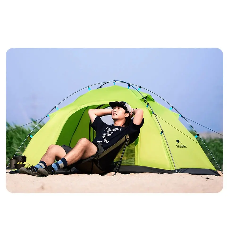 Намет двомісний Naturehike (CNK2450WS030) зелений - фото 13