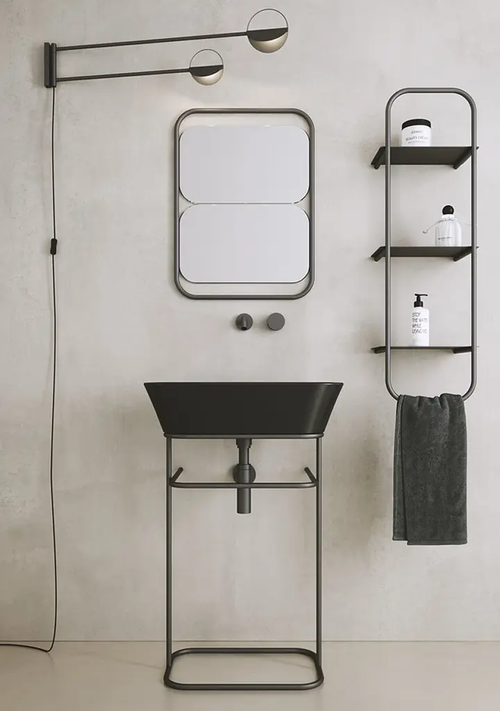 Умивальник Simas Wave 60 см Black matt Чорний матовий WA02NM - фото 2