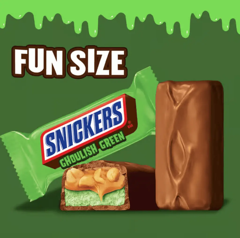 Набір міні-батончиків Mars Twix & Snickers Ghoulish Green Variety Pack 15шт, 244г - фото 3