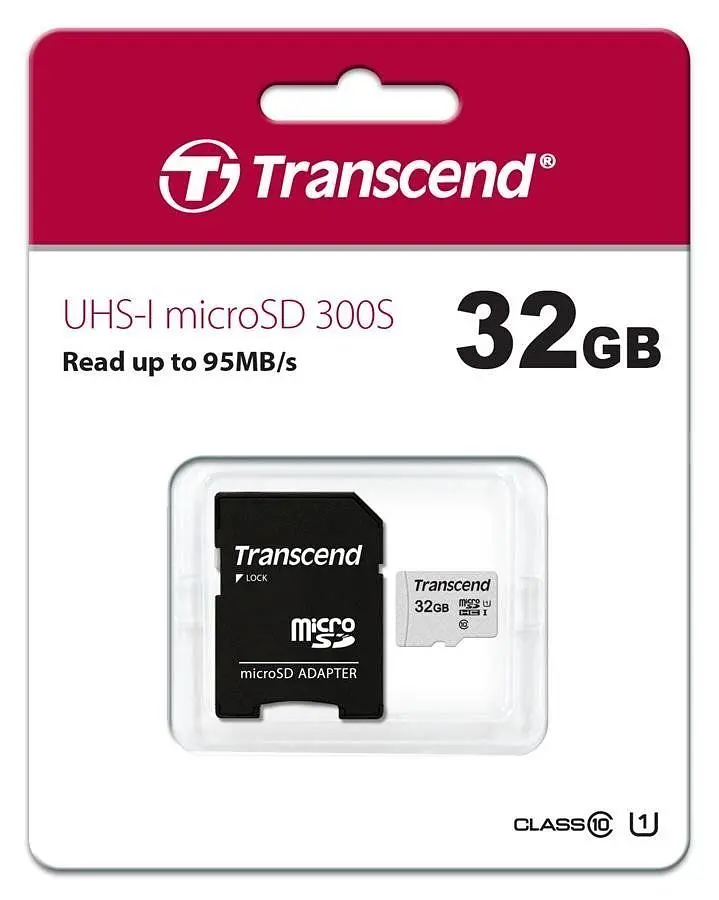 Карта пам'яті Transcend microSDHC 300S 32 GB UHS-I + SD Adapter (TS32GUSD300S-A) [33746] - фото 3