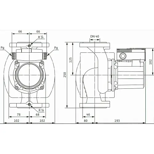 Циркуляційний насос Wilo TOP-Z 40/7 EM RG (2046637) - фото 2