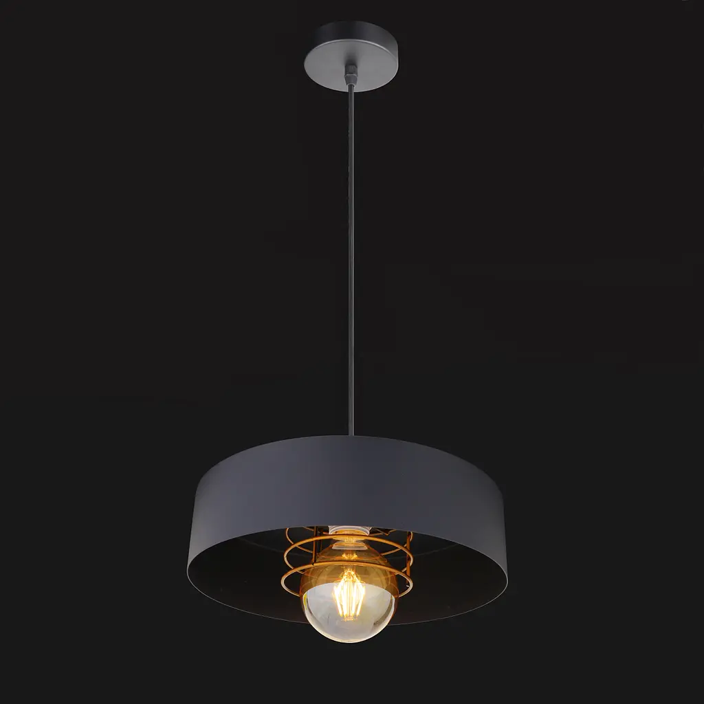 Люстра подвесная Brille Е27 60W BK (BL-699S/1) - фото 3