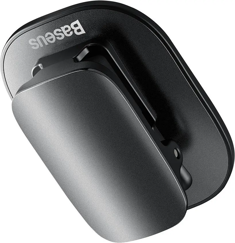 Автотримач для окулярів Baseus Platinum Vehicle Eyewear Clip Paste Type black (ACYJN-A01) - фото 4