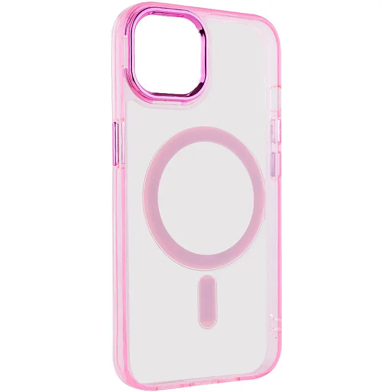 Чохол TPU Iris with MagSafe для Apple iPhone 12 Pro Max (6.7) Рожевий - фото 2