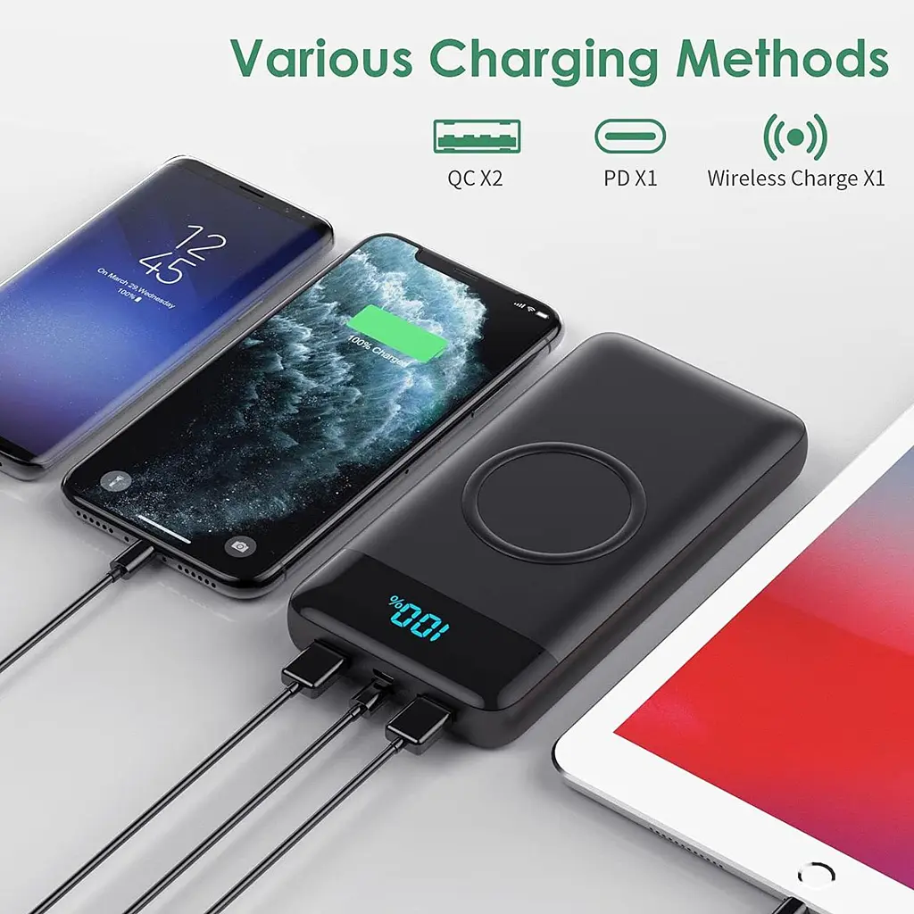 Зарядное устройство Power Bank HX160Q2 30800mAh 25W-PD (2USB+Type-C) Черный - фото 6