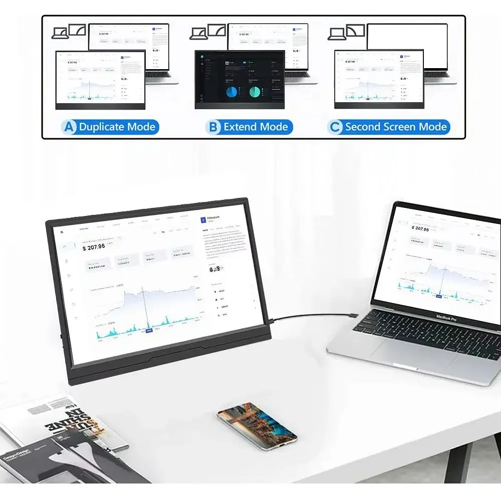 Портативний монітор Mucai BX156 [111059] - фото 3
