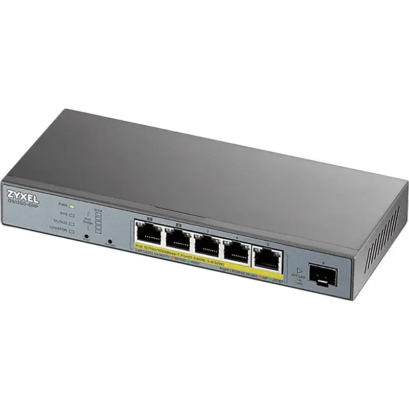 Комутатор мережевий ZyXel GS1350-6HP-EU0101F - фото 3
