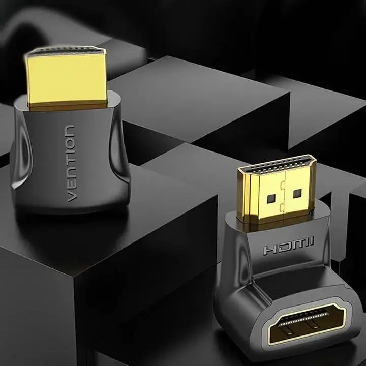 Перехідник Vention HDMI Male to HDMI Female 90° Black (AIOB0-2) 2 штуки - фото 5