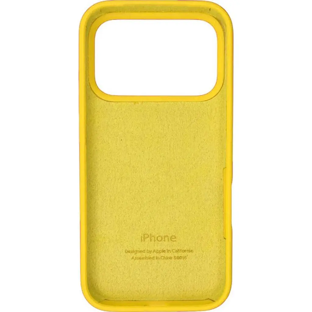 Чохол Silicone Case для Apple iPhone 17 Pro Yellow AA [145181] - фото 2