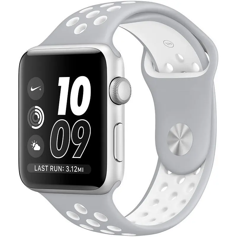 Ремінець Sport Nike для Apple Watch 38/40/41mm Gray/White [103385] - фото 3