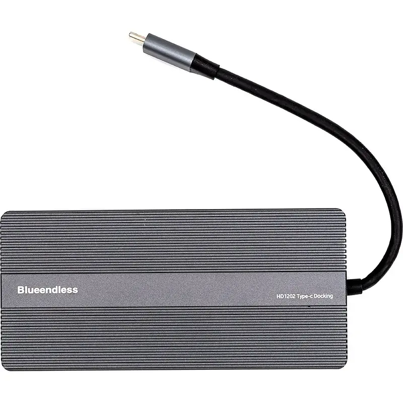 USB-хаб Blueendless USB Type-C 12-в-1 Grey (CA913886) - фото 2