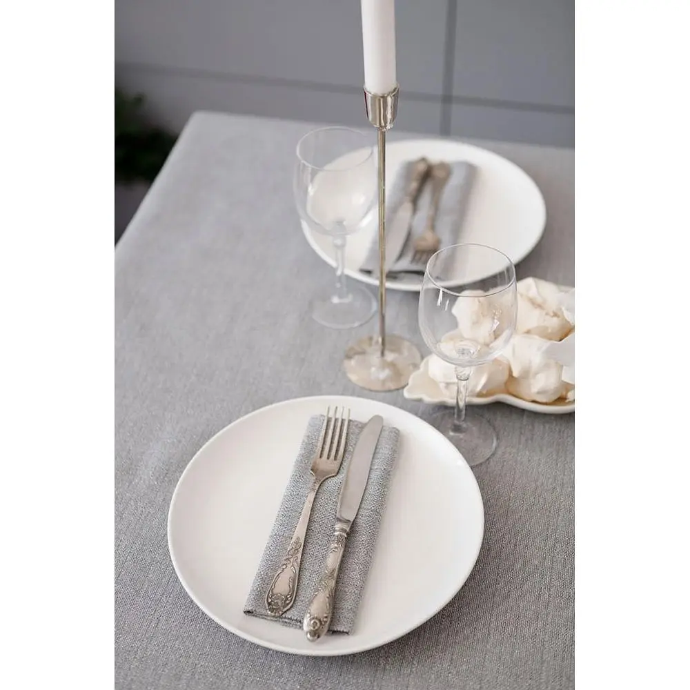 Салфетка Прованс Жемчужина праздничная с люрексом 40х40 см Silver (37584) - фото 8