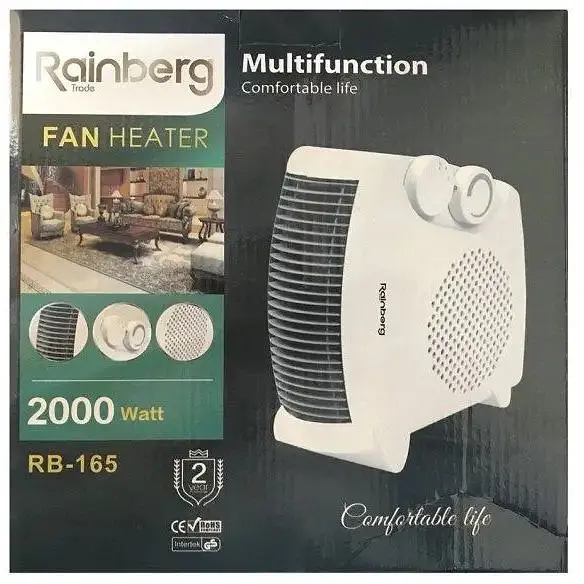 Тепловентилятор Rainberg RB-165 побутовий обігрівач дуйчик - фото 3