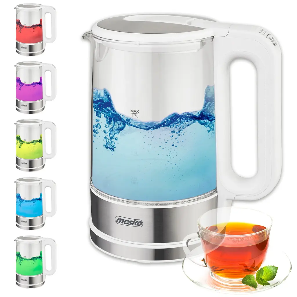 Электрочайник Mesko MS 1301 white 1850-2200Вт 1.7л - фото 8