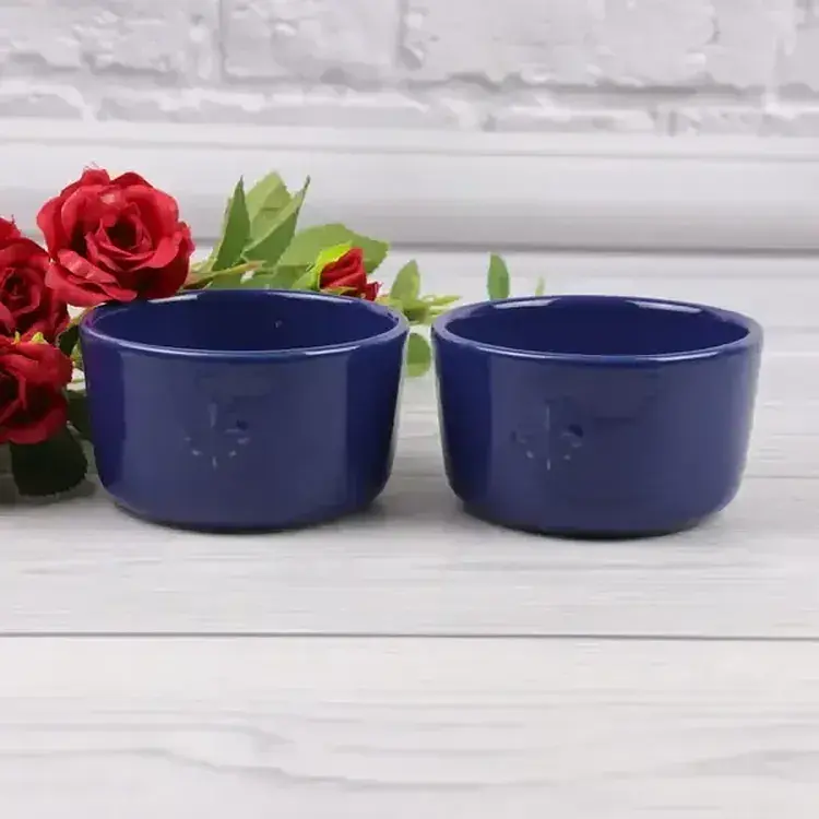 Набор форм для запекания Fontignac OW0056 круглые керамические 160 мл 2 шт - фото 2