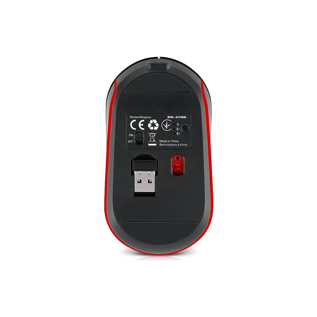 Мишка REAL-EL RM-470W Wireless/Bluetooth Dark Gray (EL123200049) - фото 8