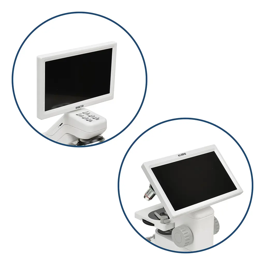 Цифровий мікроскоп SIGETA NEXOR 80x-800x 2 MP 7" LCD Wi-Fi з кейсом та набором для дослідів (65205) - фото 9