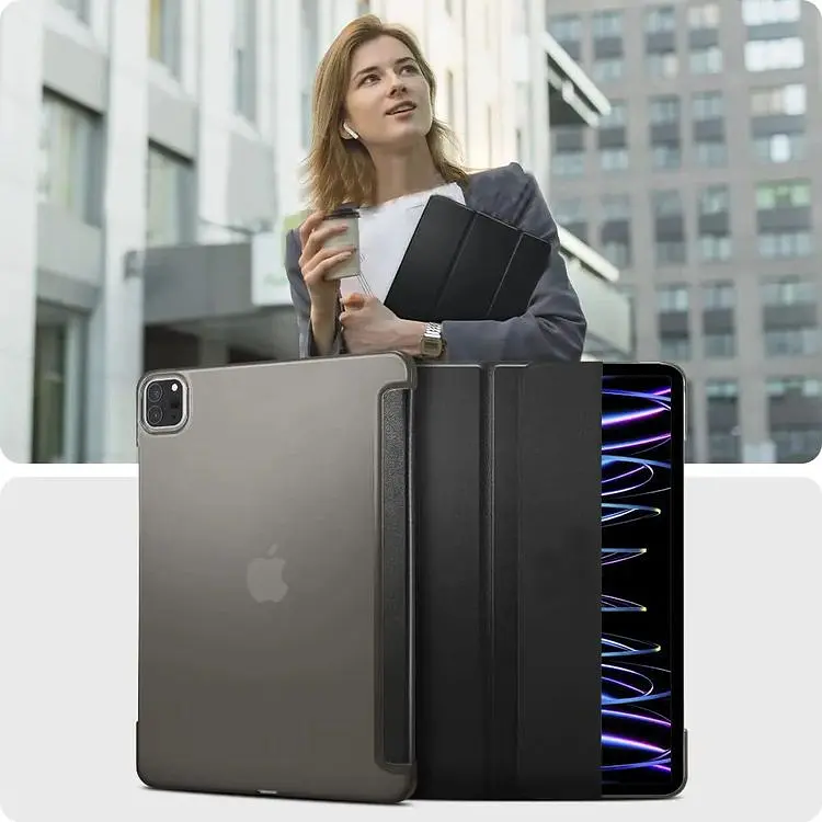 Чехол-книжка BeCover Tri Fold Hard для Apple iPad Pro 12.9 2020/2021/2022 Black (709668) - фото 3