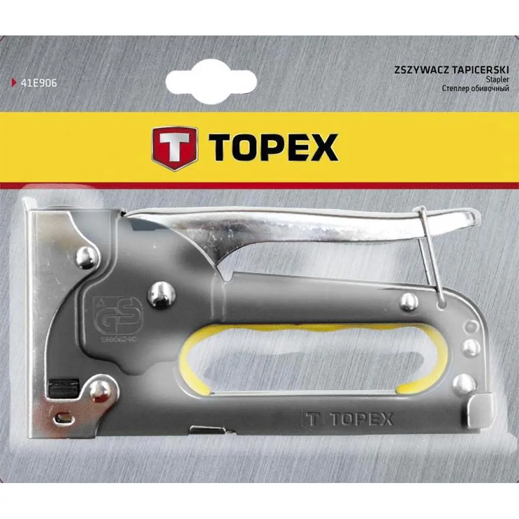 Степлер будівельний Topex 6-8 мм, скобы J (41E903) - фото 2