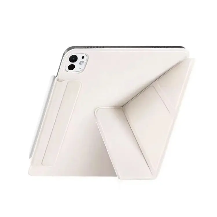 Обложка BeCover Ultra Slim Origami Magnetic с креплением Apple iPad Pro 11" M4 2024 Beige (712961) - фото 2