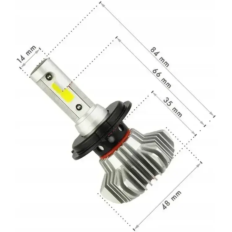 Лампа автомобільна AutoArt LED S9 H7 світлодіодна Silver (av205) - фото 4