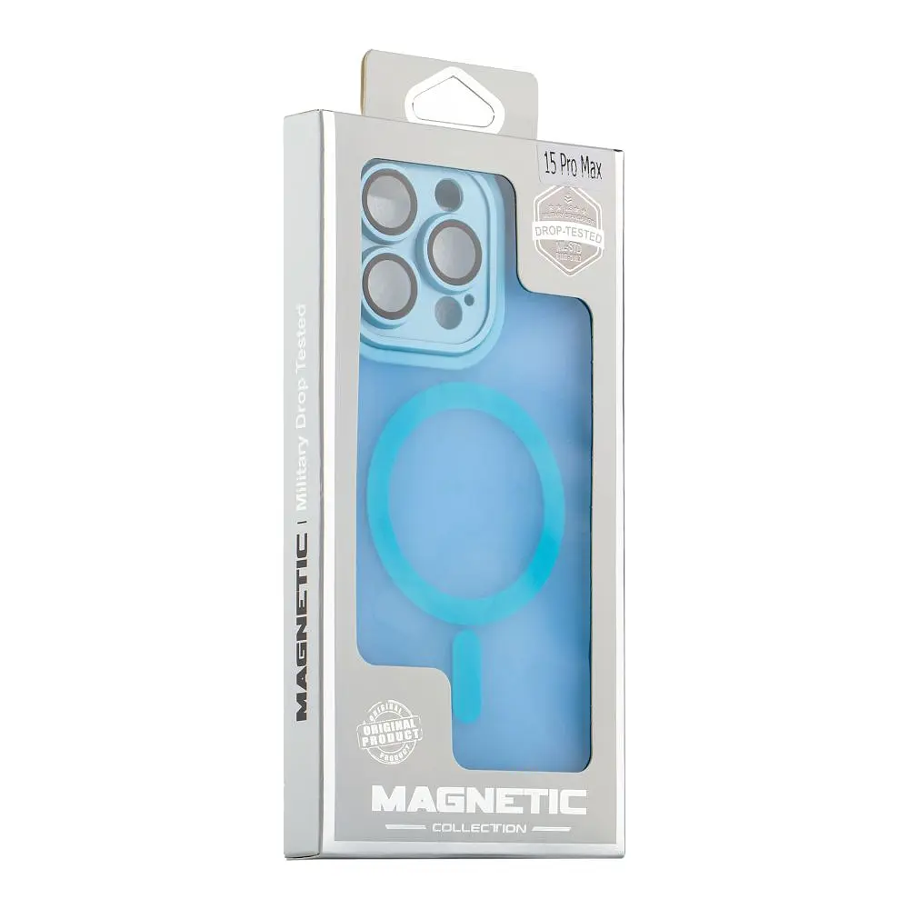 Чохол-накладка Magnetic Camera Lens with Magsafe Apple iPhone 15 Pro Max Blue (35216_3345380) - фото 2
