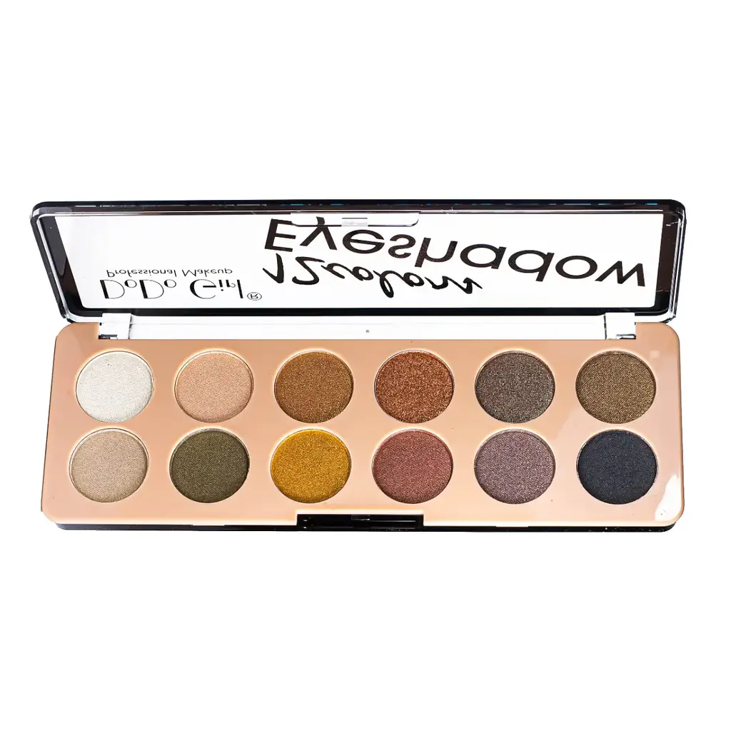 Палетка тіней для повік DoDo Girl Eyeshadow Unique Colors перламутрові 12 відтінків D3139, В - фото 2