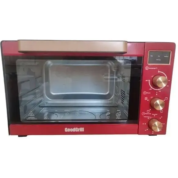 Электрическая печь GoodGrill GR-6501RC 65л красная конвекция - фото 1