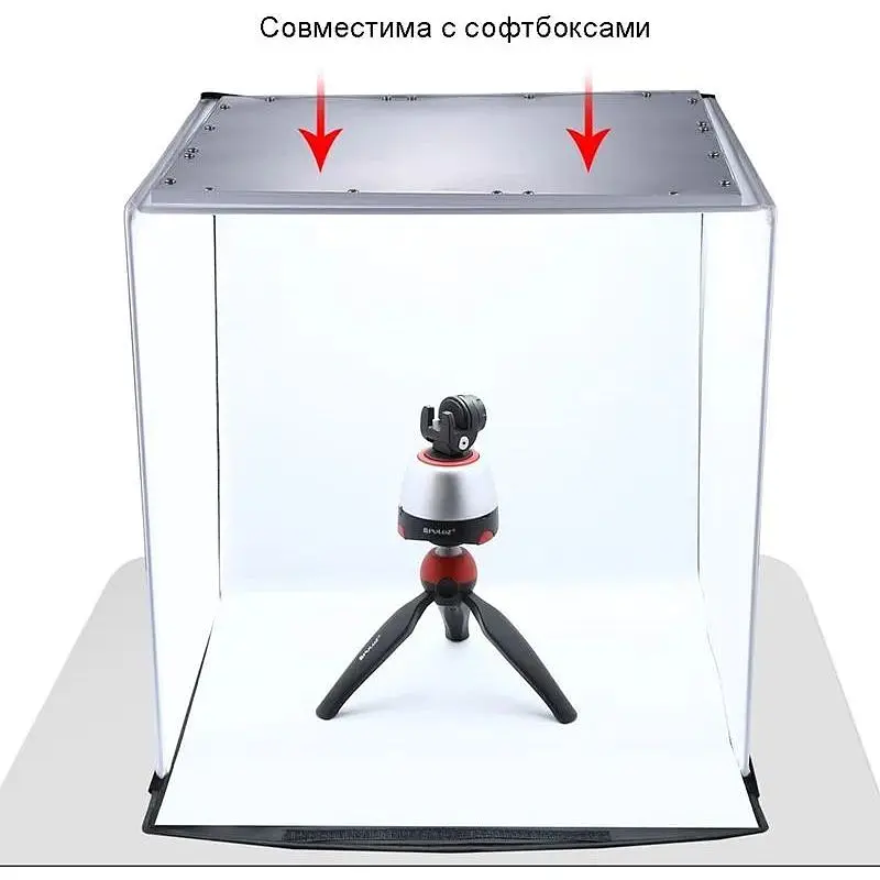 LED панель Puluz 1200LM для предметної зйомки, 34.7x34.7 см - фото 2