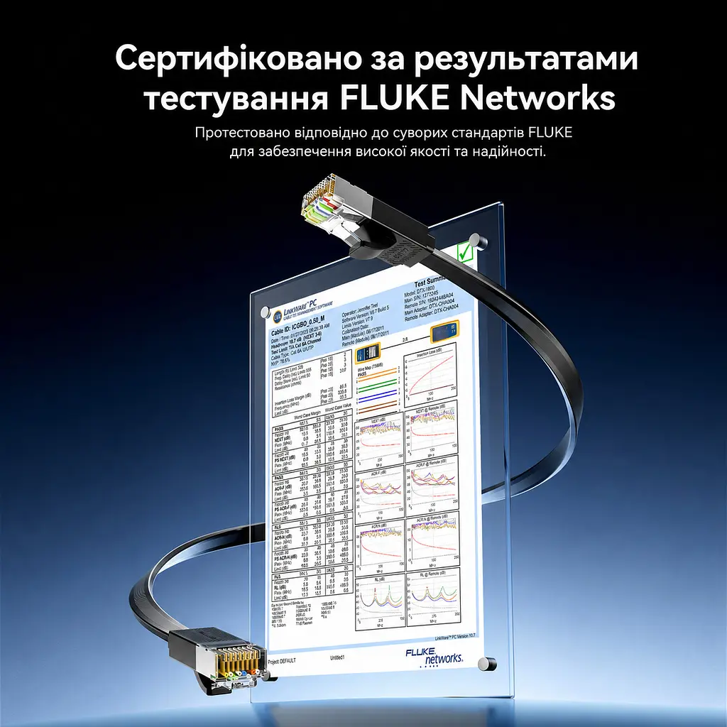 Плоский мережевий кабель Ethernet Vention 15 м патч-корд RJ45 штекер на RJ45 штекер Cat.7 до 10 Гбіт/с 600 МГц з екрануванням алюмінієвою фольгою провідники з безкисневої міді переріз 2,7 × 8 мм чорний (ICGBN) - фото 13