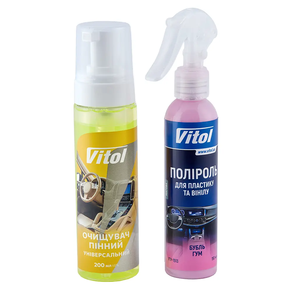 Набір автомобільний для догляду за дисками та гумою Vitol 5 в 1 (VN2) - фото 4