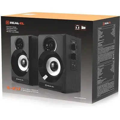 Акустична система REAL-EL S-217 Black (EL121200013) - фото 10
