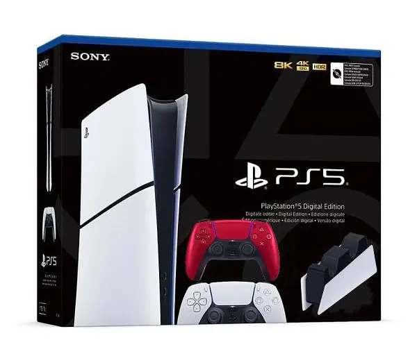 Ігрова консоль Sony PlayStation 5 Slim Digital Edition + DualSense Volcanic Red + Charging Station - фото 6