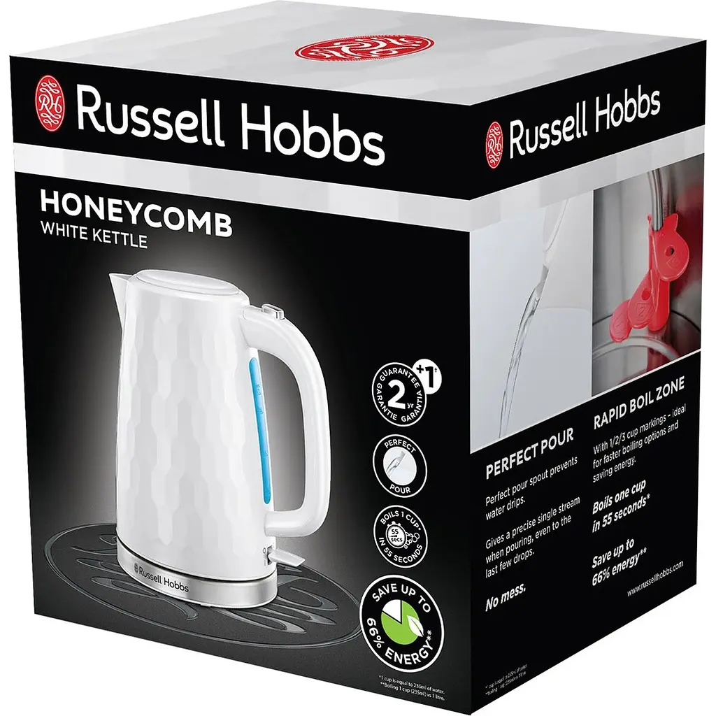 Электрочайник Russell Hobbs Honeycomb 26050-70 White [120307] - фото 9