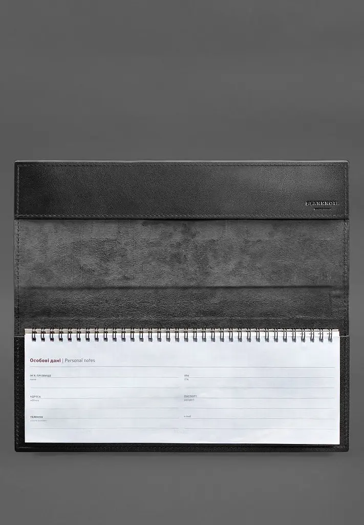 Настольный планер с блоком на пружине черный краст - фото 3