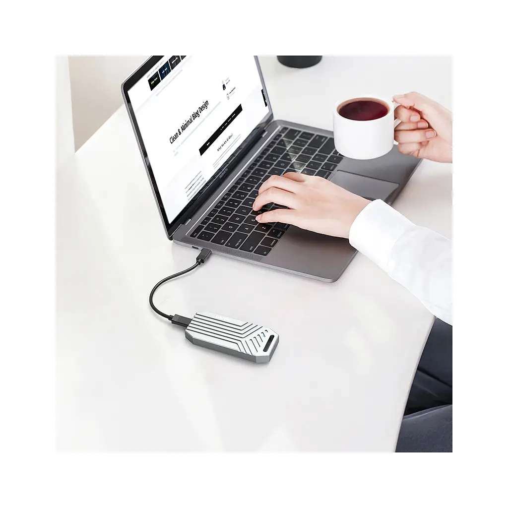 Кишеня зовнішня Maiwo M.2 SSD NVMe 2280 ч-з USB4.0 Type-C 40Gbps (K1695) - фото 10