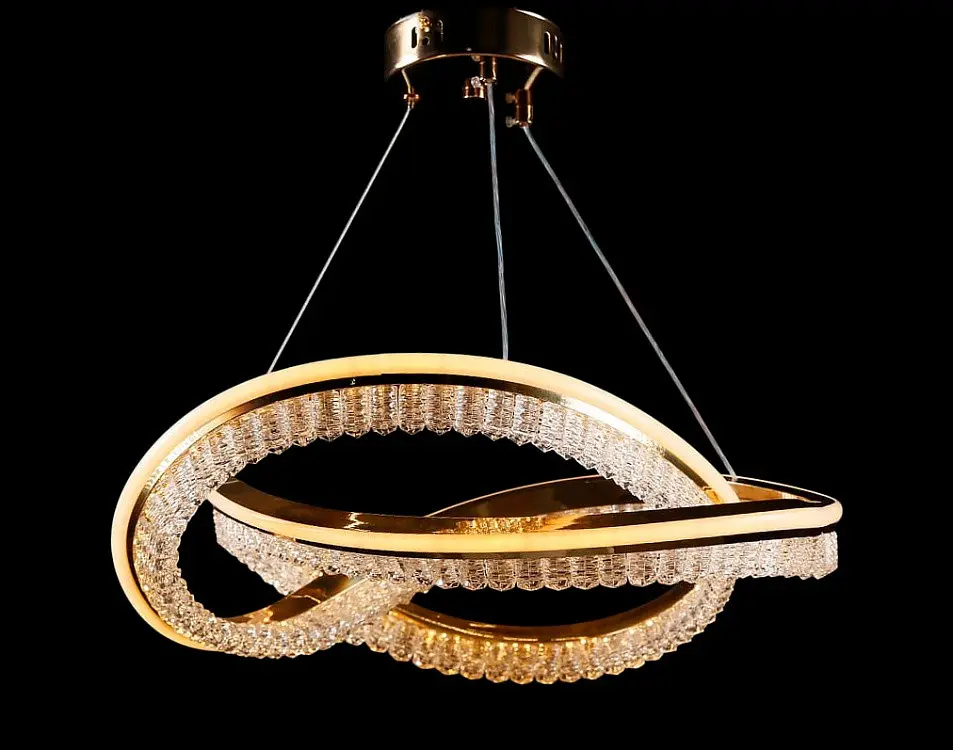 Люстра стельова LED Splendid Ray L128/1, 80W, золото, білий, сучасний стиль - фото 3