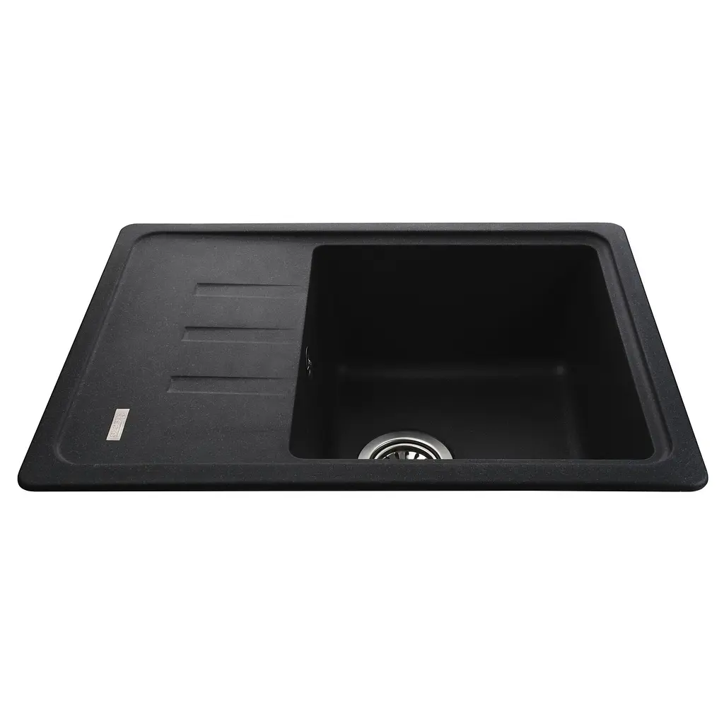 Гранітна мийка Globus Lux Mono графіт 620x435мм-А0001 000022399, Графит - фото 5
