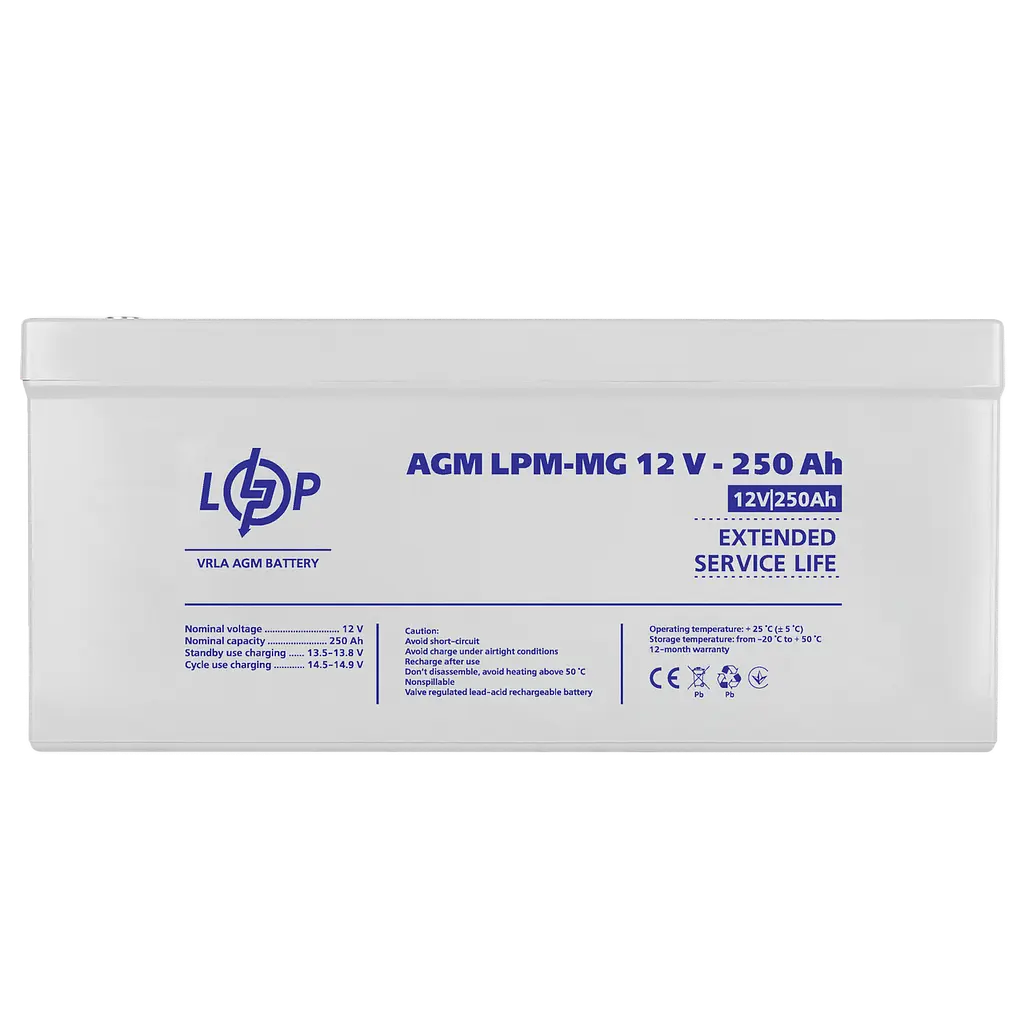 Аккумулятор мультигелевый LPM-MG 12V - 250 Ah - фото 3