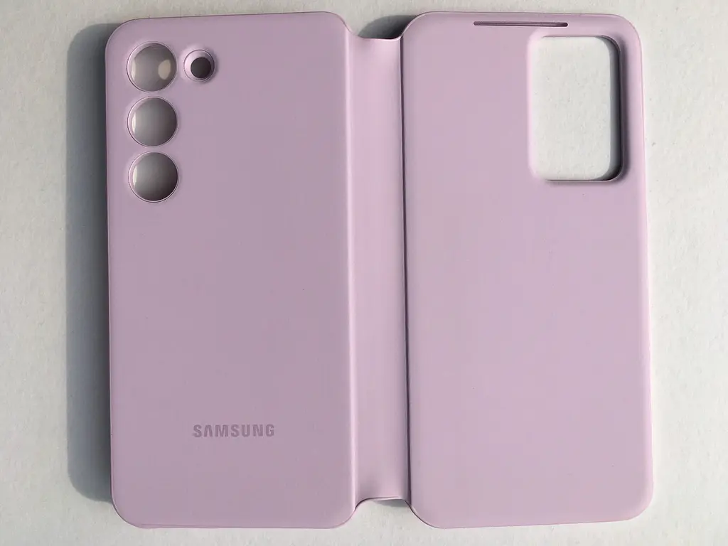 Оригінальний чохол-книжка для Samsung Galaxy S23 (6.1") S-View Clear View Cover Smart EF-ZS911CVEGRU Lilac - фото 5