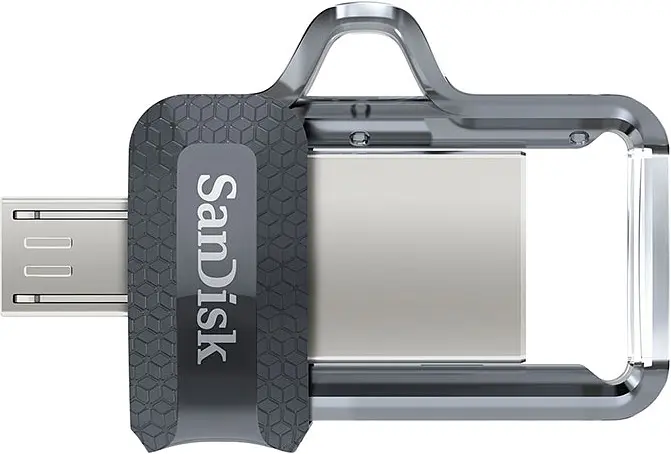 USB Flash накопичувач SanDisk 128GB Ultra Dual Drive m3.0 USB 3.0/microUSB OTG black (SDDD3-128G-G46) - фото 4
