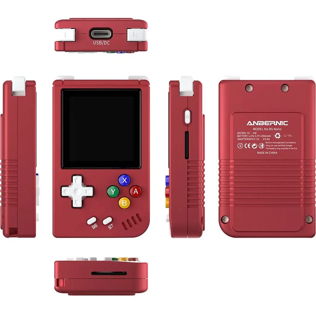 Ретро ігрова приставка Anbernic RG Nano 64GB Red [115733] - фото 4