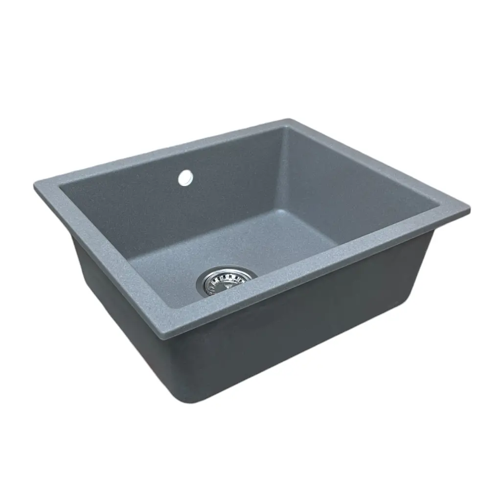 Кухонна мийка Adamant Catalana 530x455x200 Бежевий сірий 000000959 - фото 2