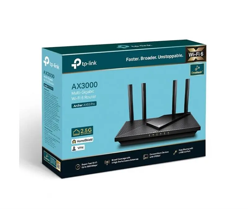 Маршрутизатор бездротовий TP-Link Archer AX55 Pro - фото 5