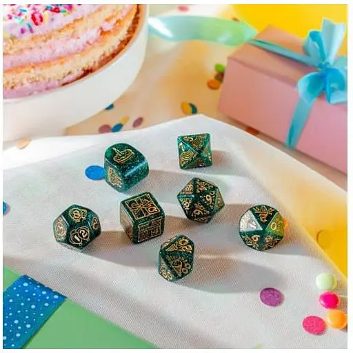 Набір кубиків Q-Workshop Happy Birthday Dice Set: Balloons (7 шт.) (RHPB02) - фото 3
