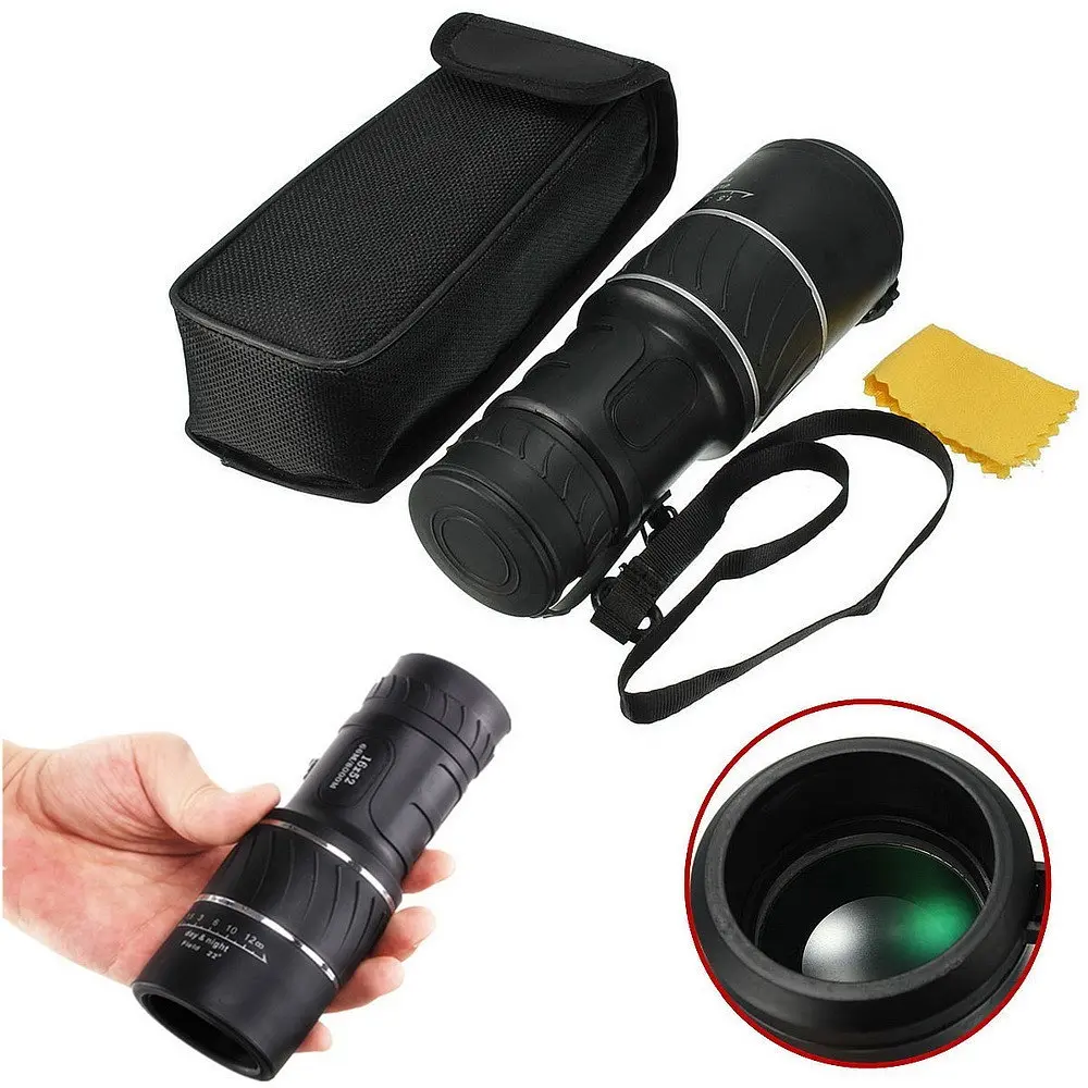 Монокуляр Bushnell 16x52 PowerView монокль, Бушнел, подзорная труба с чехлом - фото 7