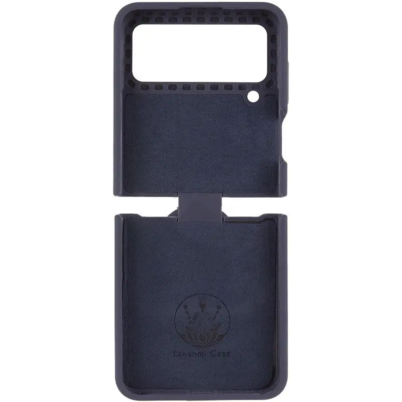 Чохол Foldables Silicone Cover Lakshmi (AAA) для Samsung Galaxy Z Flip4 Темно-синій / Midnight blue - фото 3