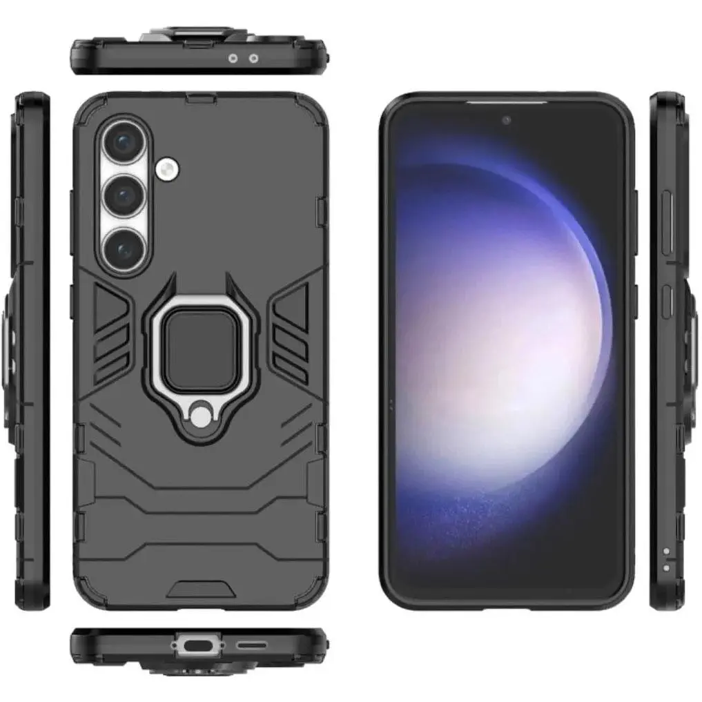 Чохол бампер Primolux Ring Armor для Samsung Galaxy S24 FE (SMS721) Black - фото 2