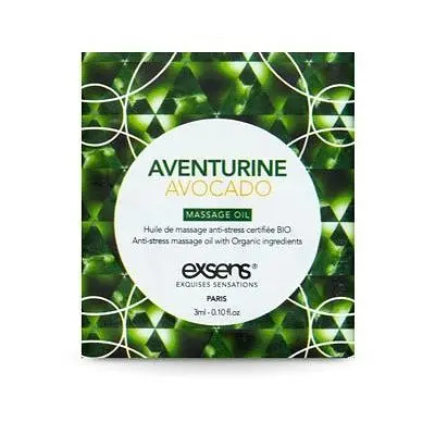 Пробник масажної олії Exsens Anti-Stress Aventurine Avocado, 3 мл (авокадо)