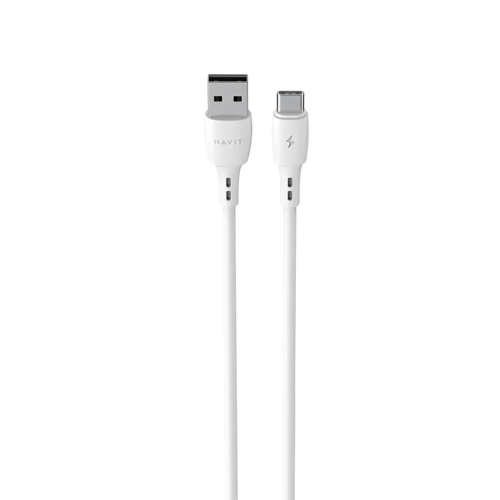 Кабель USB - USB-C Havit CB620C-L 3A 2 м білий (HV-CB620C-L-WH) - фото 3